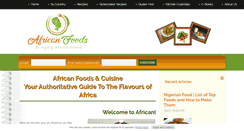 Desktop Screenshot of africanfoods.co.uk